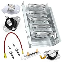 Factory direct sales 279838 Dryer Heating Element W10724237 Over 95% nickel for Whirlpool Kenmore Roper Amana Dryer Heating Element Include Dryer Thermostat Thermal Fuse 5-year warranty By puxyblue
