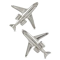 Jet Plane Cufflinks Sterling Silver Handcrafted