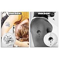 Inkbox Temporary Tattoos Bundle, Long Lasting Temporary Tattoo, Includes Quietum and Geospace with ForNow ink Waterproof, Lasts 1-2 Weeks, Skull and Solar System Tattoos