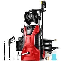 1850PSI 1.59GPM Pressure Washer 1500W Electric Pressure Washer Power Washer Car Washing Machine with Adjustable Nozzle, Spray Gun Foam Cannon for Cleaning Garden, Cars, Driveways