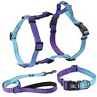 Dog Collars, Harnesses & Leashes Set, Dog Harness(Chest: 13.7-15.7