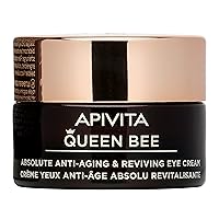 Queen Bee Absolute Anti-Aging & Reviving Eye Cream - Revitalizing & Nourishing care that Reduces Wrinkles & Moisturizes Skin. With Shea Butter, Royal Jelly & Vegetable Squalane - 0.51 Fl Oz