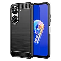 for Zenfone 9 Case, ASUS Zenfone 9 Case, Zenfone 10 Case Flexible TPU Shock-Absorption Military Grade Drop Protection Slim Fit Phone Cover for ASUS Zenfone 9 Zenfone 10 (Black)