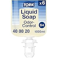 Odor-Control Hand Soap Liquid S4, Gentle to Hands, 6 x 1L, 400020