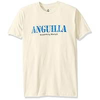 Men's Graphic Premium Fitted Suided V-Neck, Anguilla/Natural, 2X-Large