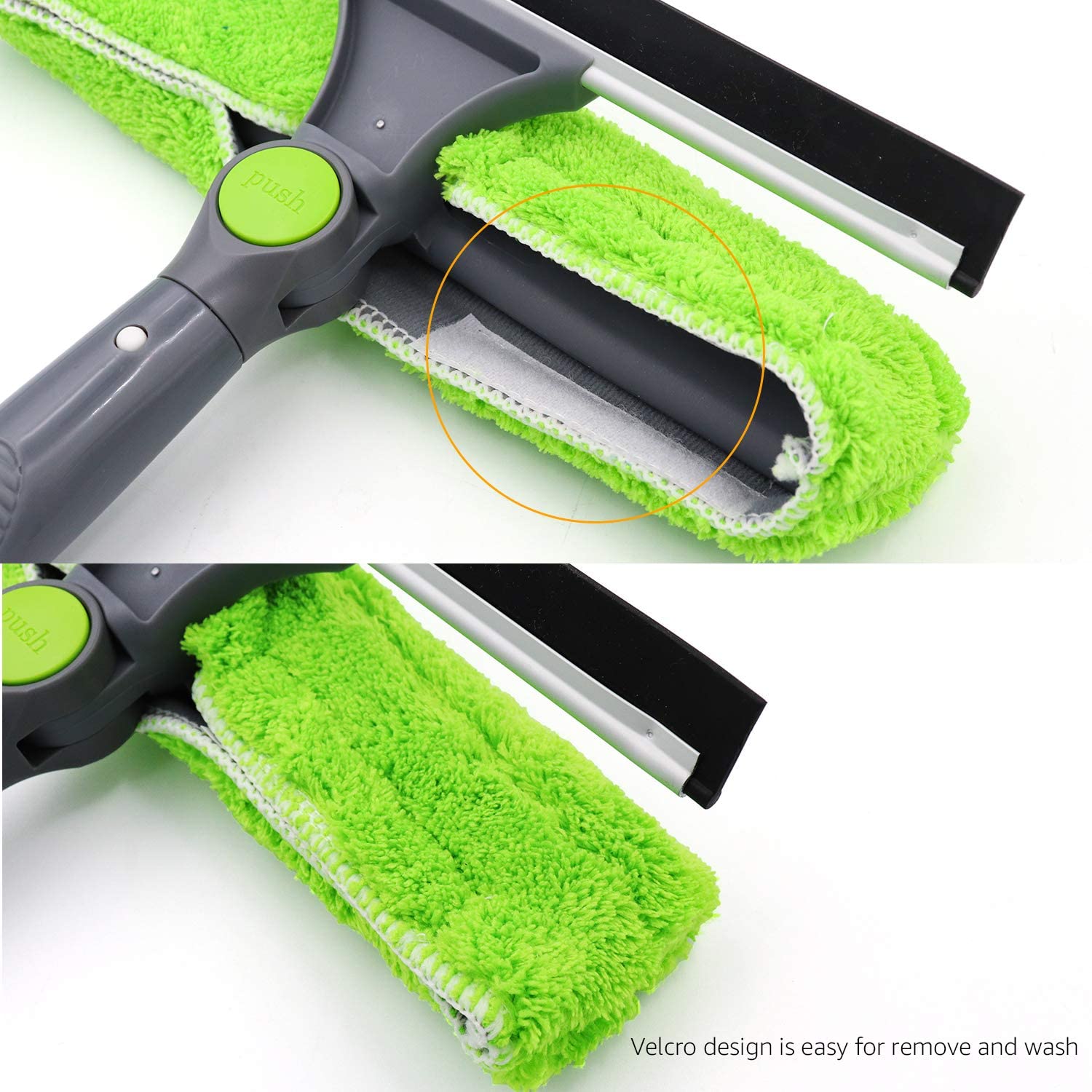 Amazon Basics Extendable Window Squeegee with Rotating Head