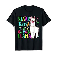 Staar No Prob Llama Funny Teacher Exam Testing Test Day Kids T-Shirt