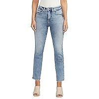 Silver Jeans Co. Women's Isbister High Rise Straight Leg Jeans