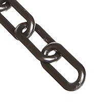 Mr. Chain Heavy Duty Plastic Barrier Chain, Black, 2-Inch Link Diameter, 50-Foot Length (51003-50)