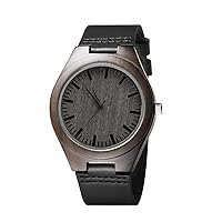 Kenon K Engraved Wooden Watch for Men,Natural Wooden Groomsmen Watch for Men Husband Son Birthday Christmas