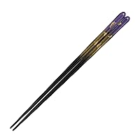 Foiichi A141-09005 Chopsticks, Mist Flower, Purple, L, 9.1 x 0.2 inches (23 x 0.7 cm), Uses Kanazawa Foil