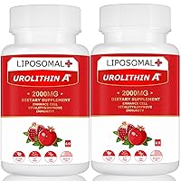 Liposomal Urolithin A Supplement 2000MG -Antioxidant Supplement with Organic Pomegranate Extract & NAD for Mitochondria, Energy 120 Capsules