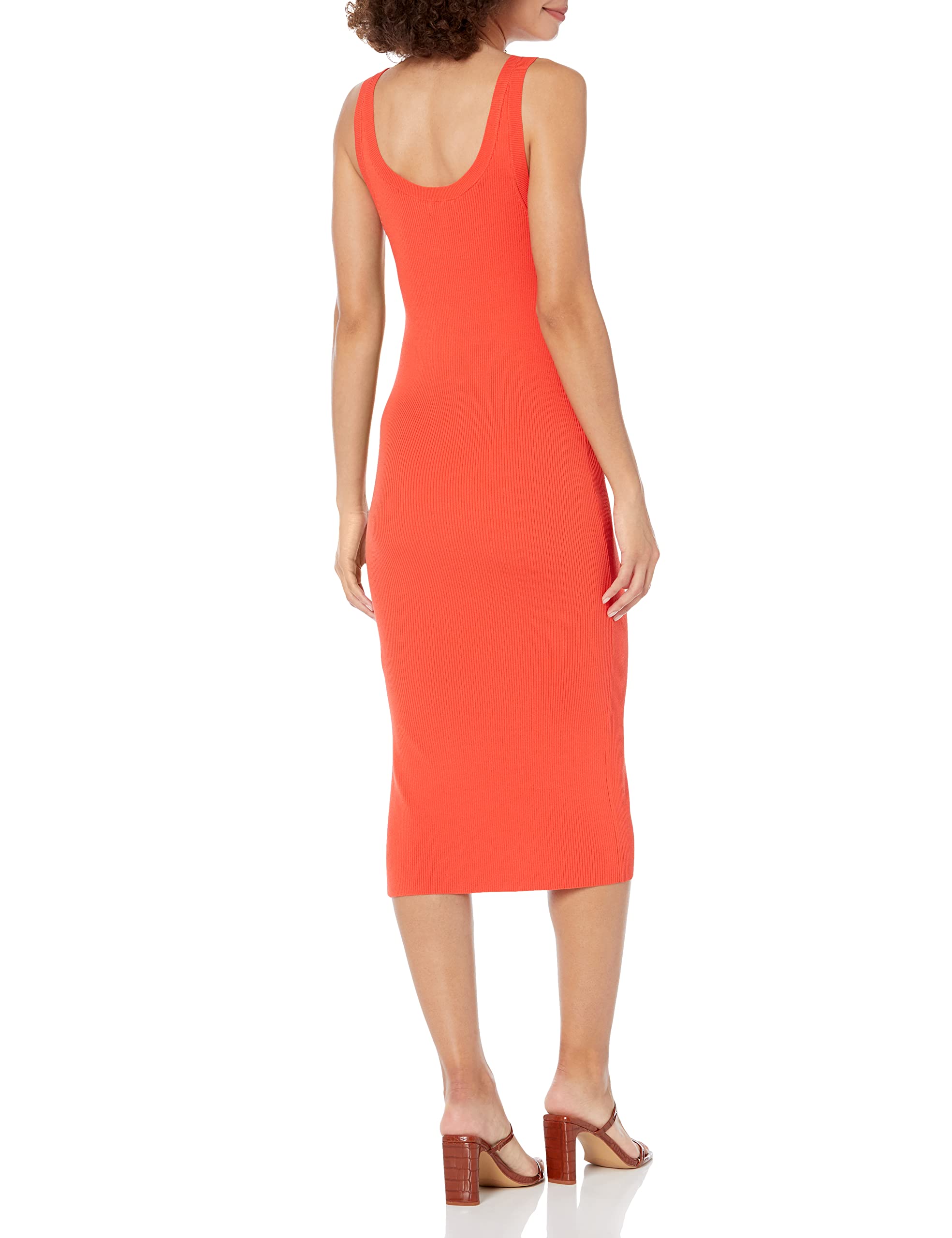 The Drop Women's Yasmin Side-Slit Midi Sweater Tank Dress