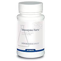 Intenzyme Forte Proteolytic Enzymes, Pancreatin, Bromelain, Papain, Lipase, Amylase, Protein Digestion. 50 tabs