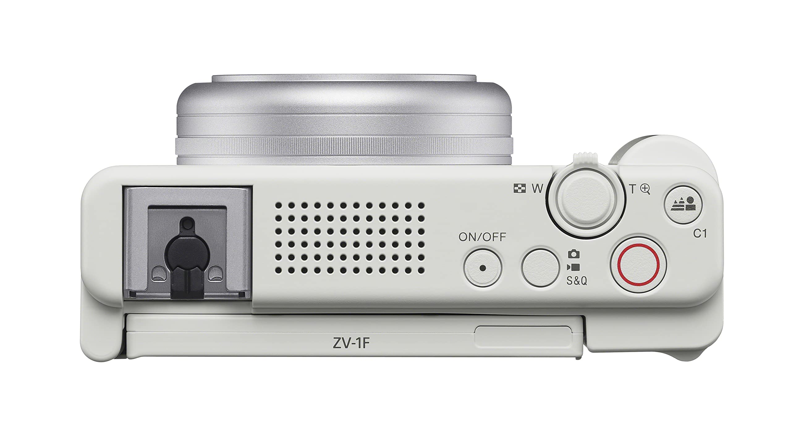 Sony ZV-1F Vlog Camera for Content Creators and Vloggers White