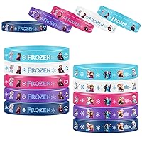 Frozen Party Favors Frozen Birthday Party Supplies Kit Includes 20 Silicone Wristbands Bracelets for Frozen Party Decoration
