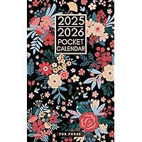 Pocket Calendar 2025-2026 for Purse: 2 Year Pocket Planner January 2025 - December 2026