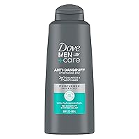 DOVE MEN + CARE DermaCare Scalp 2-in-1 Shampoo and Conditioner Dandruff Defense for Dry Scalp Hair Care and Dandruff Treatment Made with Pyrithione Zinc 20.4 oz