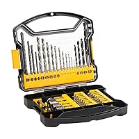 C P CHANTPOWER Cordless Drill Bit Sets and Screwdriver Bit Sets with Case for Drilling Wood, Plastic, Soft Metal, 41 Pieces