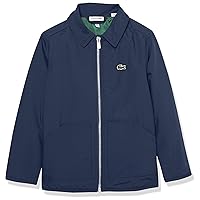 Lacoste Boys' Heritage Full Zip Gabardine Jacket