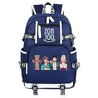 Anime Zom 100 Bucket List of the Dead Backpack Bookbag Daypack School Bag Laptop Bag with USB Charging Port 12