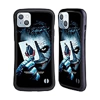 Head Case Designs Officially Licensed The Dark Knight Joker Card Key Art Hybrid Case Compatible with Apple iPhone 14 Plus