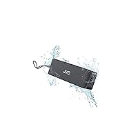 JVC Portable Wireless Speaker with Stereo Sound, Bluetooth 5.0, TWS Stereo Function, Waterproof IPX7, up to 22-Hour Battery Life - SPSQ4BT, Black