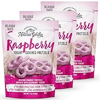 Raspberry Yogurt Covered Pretzels – No Trans Fat, Indulgent Snack, Flavored Pretzels – 7 Oz Bag (Pack of 3)