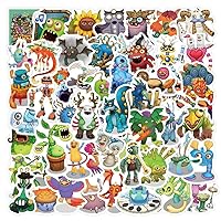 PartyNow Monster Stickers | 24-Pack Make Your Own Stickers | Monster Face  Stickers for Kids | Fun DIY Set Stickers Sheets with Changeable Monster