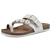 WHITE MOUNTAIN Kids Graffito Signature Comfort-Molded Floral Footbed Sandal