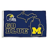 BSI PRODUCTS, INC. Michigan Wolverines 3’x5’ Flag