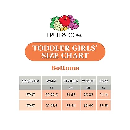 Fruit of the Loom Toddler Girls' Tag-Free Cotton Underwear
