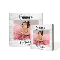 1st Birthday Frame For Baby Girl Personalized Photo Collage Portrait