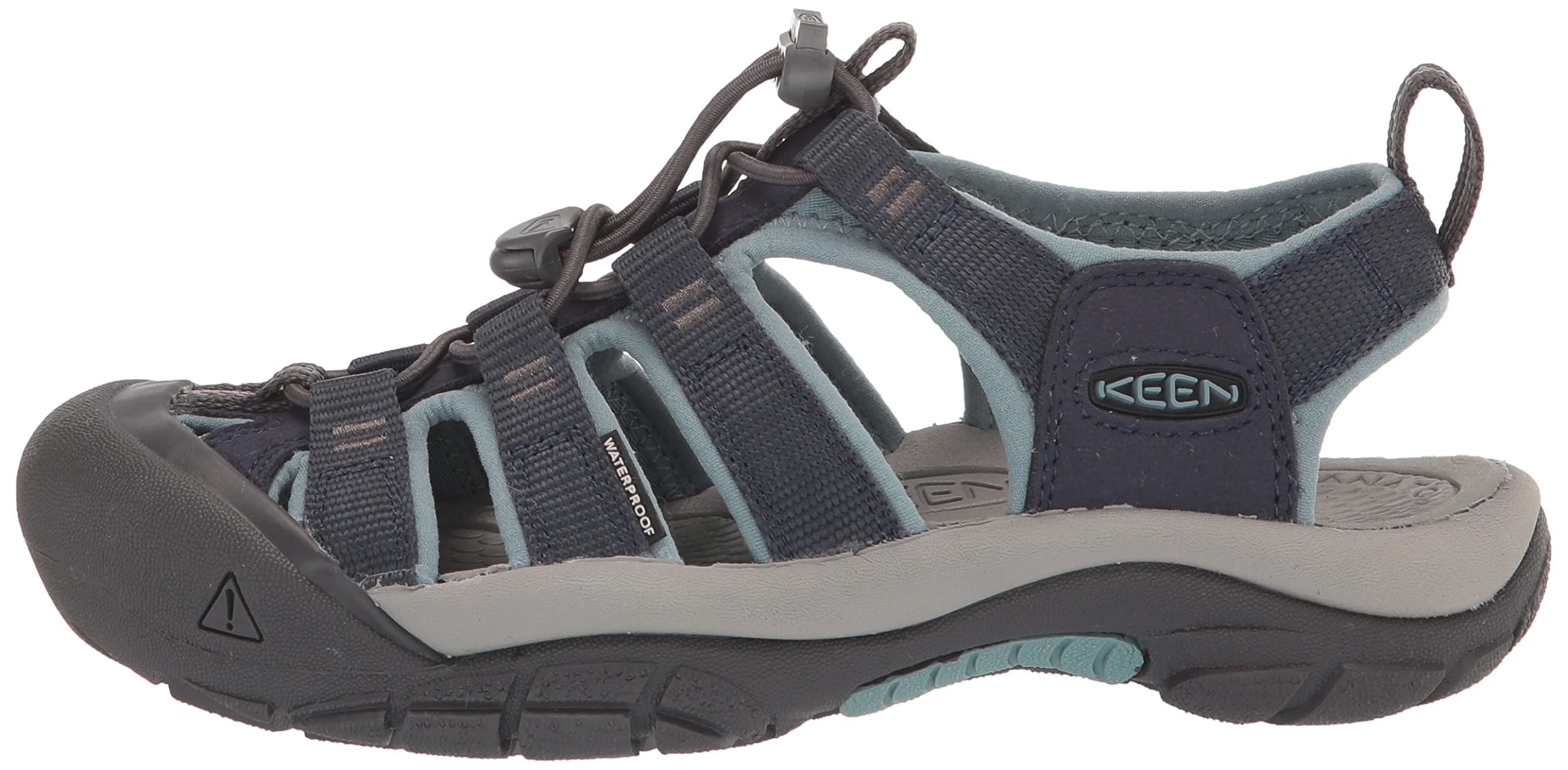 KEEN Women's Newport H2 Closed Toe Water Sandals, Navy/Magnet, 8