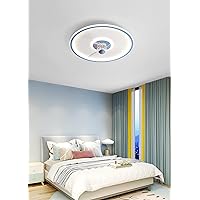 Ceiling Fans with Lights and Remote for Bedrooms Ceiling Fan Child Ceiling Fans Withps,Silent in Lighting Fan Light Dimmable/Blue