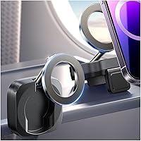 LISEN Airplane Phone Holder Travel Essentials for Magsafe Accessories, Universal Handsfree Airplane Accessories Travel Must Haves Plane Phone Mount Travel Accessories for Flying Gifts fits iPhone 15