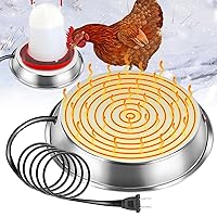 Chicken Water Heater, Winter Chicken Waterer Heated Base, Rapidly & Continuously Heat Cold Water for Poultry Drinking