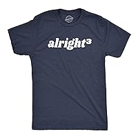 Mens Alright Cubed T Shirt Funny Nerdy Math Joke Tee for Guys
