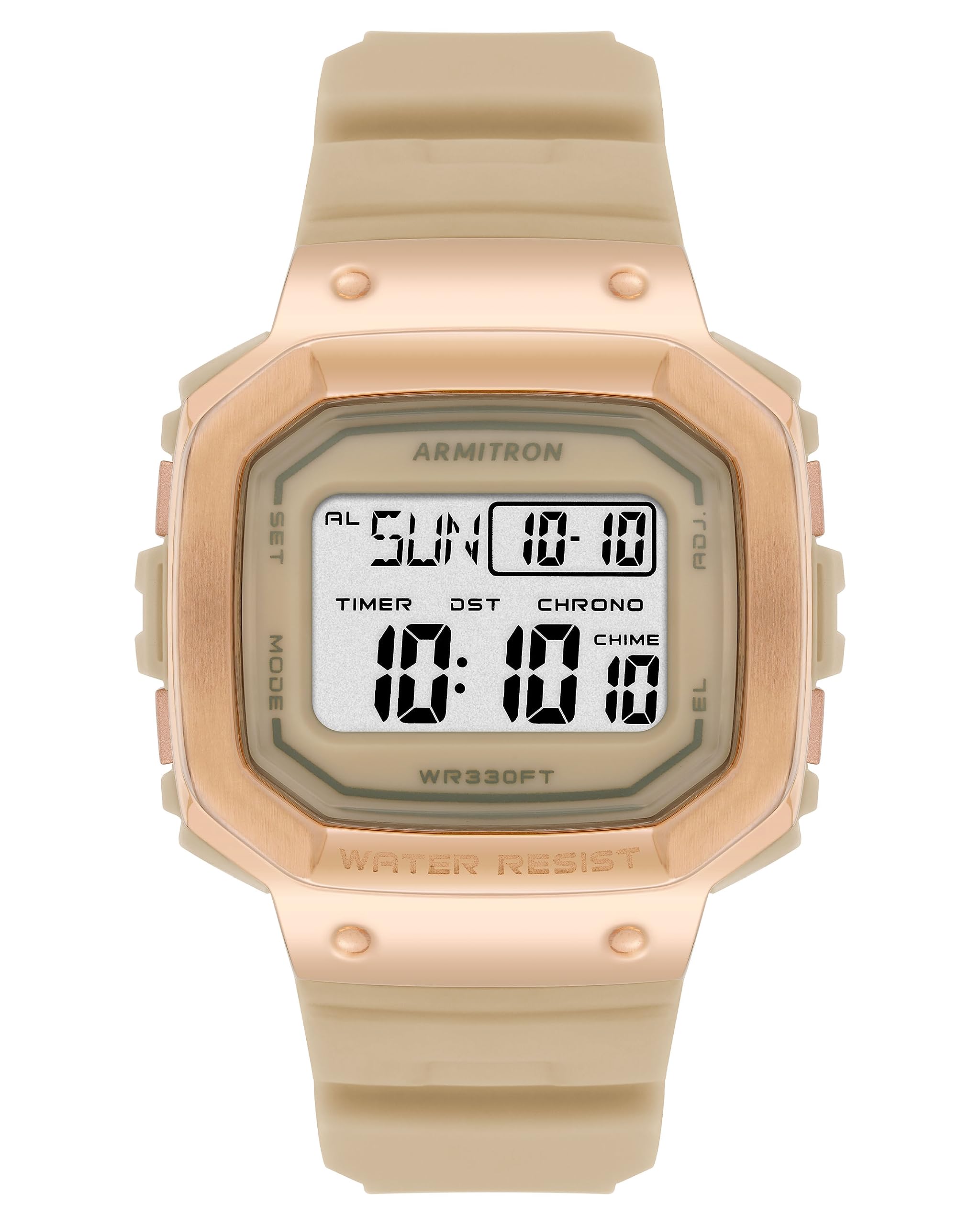 Armitron Unisex Digital Chronograph Resin Strap Watch, 40/8499