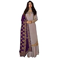 Indian Wedding Wear Heavy Georgette Plazzo Suit Pakistani Designer Salwar Kameez Palazzo Dress