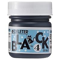 Deleter Manga Ink, Black 4, Versatile, Marker & Water Proof Extra Black Ink, Matte Black, 30ml/Bottle, 1 Bottle (341-0005),1-Pack