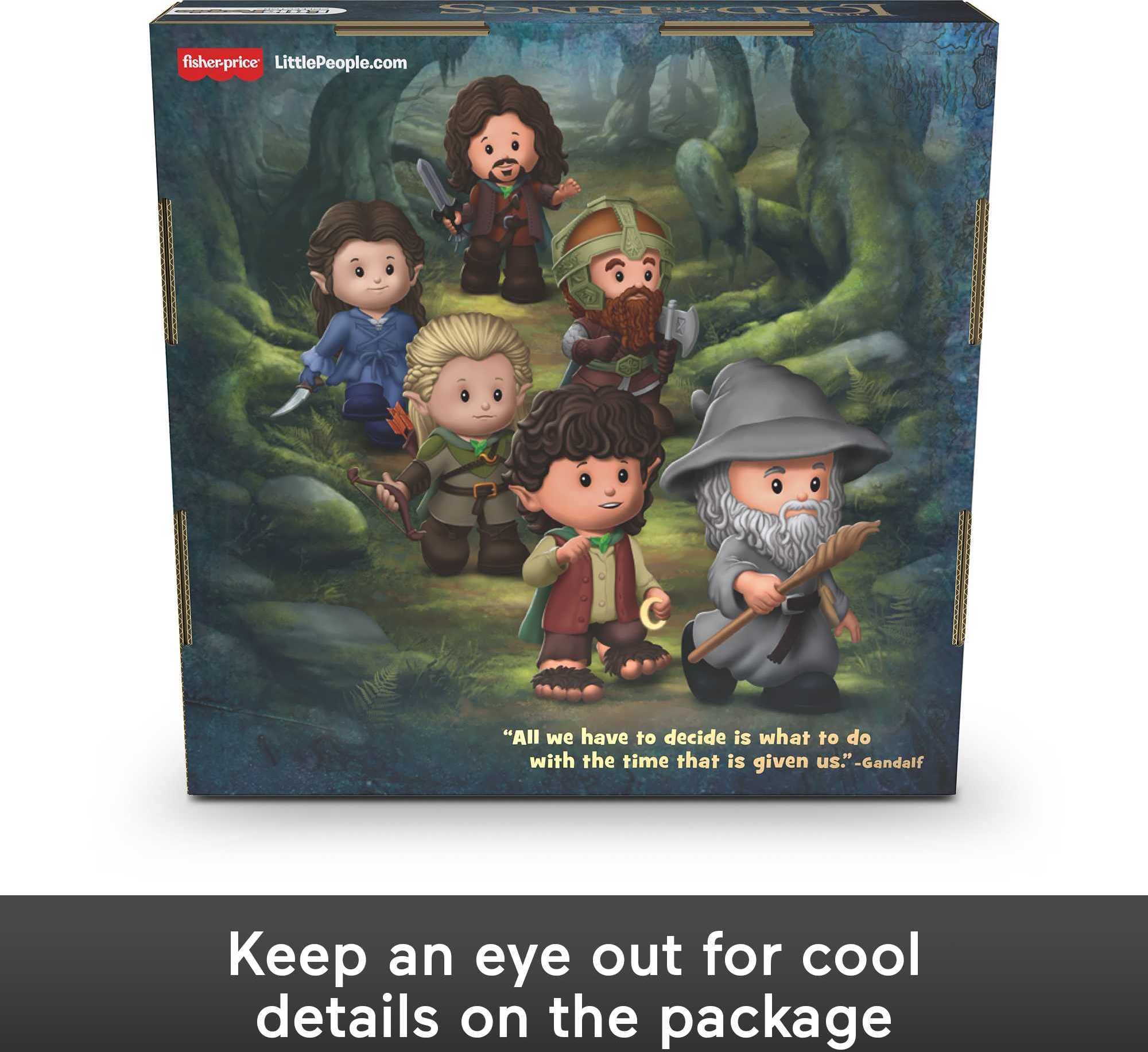 Little People Collector Lord of the Rings Special Edition Figure Set with 6 Characters in a Display Gift Package for Adults & Fans (Amazon Exclusive)