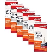 Leader Extra Strength Sinus Relief, Fast Acting, Sinus Decongestant, Nasal Congestion Relief Spray, Cold & Allergy 30 mL (Pack of 6)