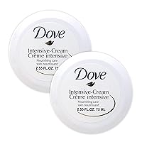 Dove Nourishing Body Care Face, Hand and Body Rich Nourishment Cream for Extra Dry Skin with 48 Hour Moisturization, 2.53 FL OZ (Pack of 2)