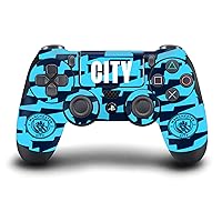 Head Case Designs Officially Licensed Manchester City Man City FC City Pattern Logo Art Vinyl Sticker Gaming Skin Decal Cover Compatible with Sony Playstation 4 PS4 DualShock 4 Controller
