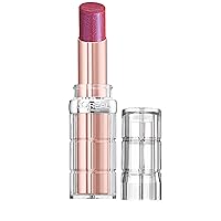 L'Oreal Paris Makeup Colour Riche Plump and Shine Lipstick, for Glossy, Radiant, Visibly Fuller Lips with an All-Day Moisturized Feel, Mulberry Plump, 0.1 oz.