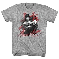 Bruce Lee Chinese Martial Arts Icon Packed Punch Adult T-Shirt Tee