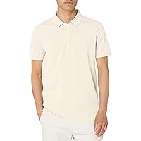 BOSS Men's Square Patch Logo Slim Fit Pique Polo Shirt