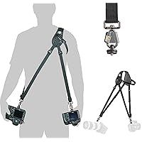 BlackRapid Hybrid Breathe Camera Sling, Original Camera Sling Design, Strap for 1 or 2 DSLR, SLR and Mirrorless Cameras