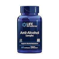 Anti-Alcohol Complex - Supplement for Liver Health Support and Better Mornings After Drink - Gluten-Free, Non-GMO, Vegetarian